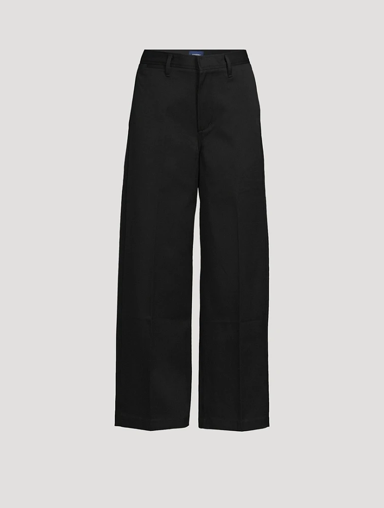 Ayla Polish Wide-Leg Trousers