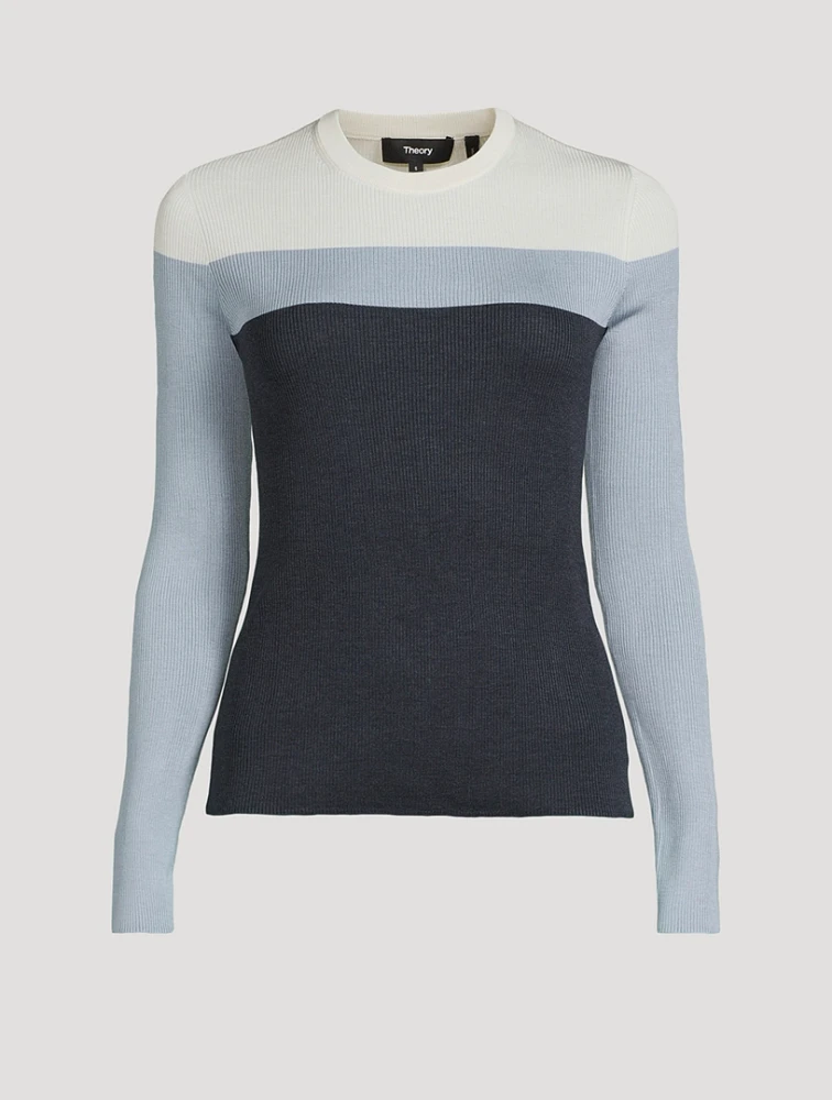 Colourblock Silk Sweater
