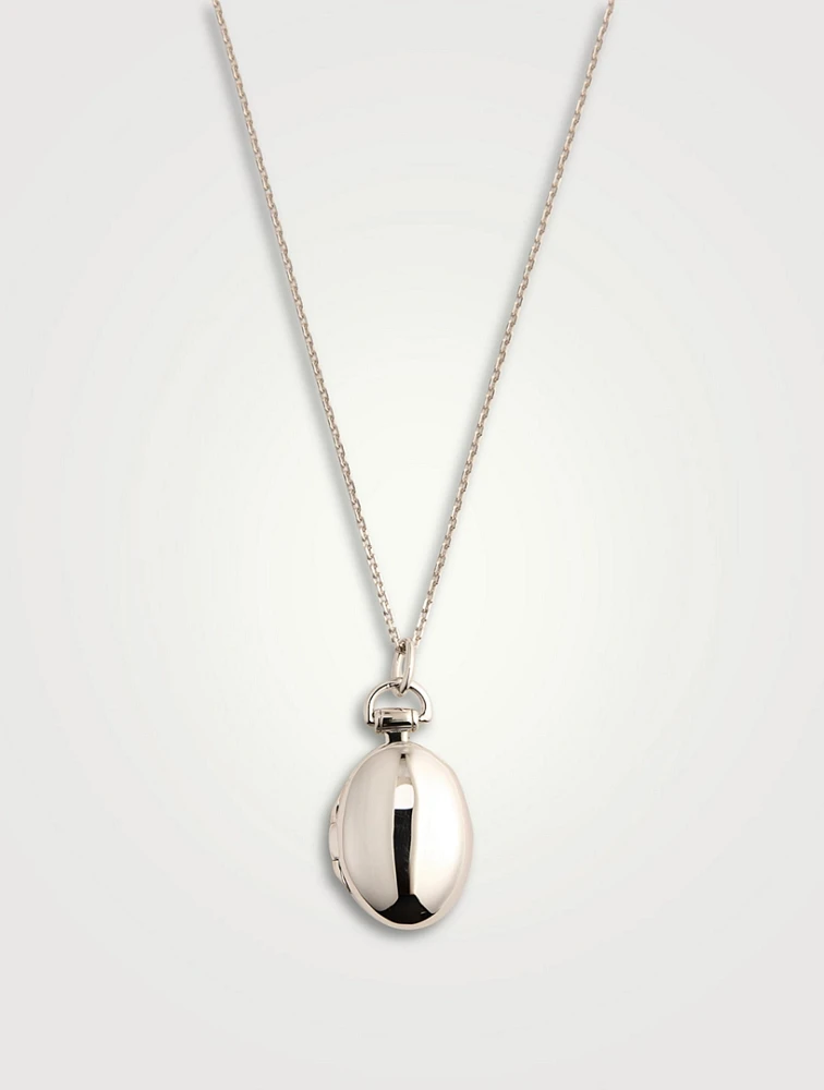 Petite Anna Silver Locket Necklace