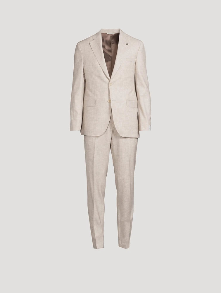 Mason Plaid Wool Two-Piece Suit
