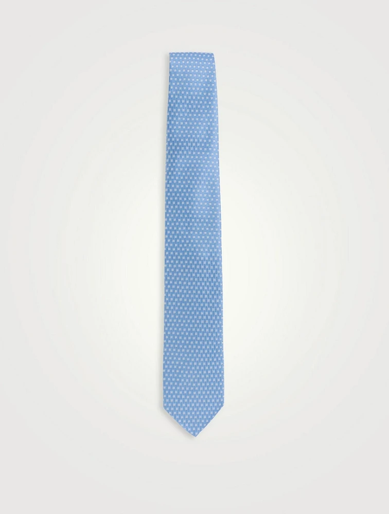 Semi-Solid Woven Silk Tie