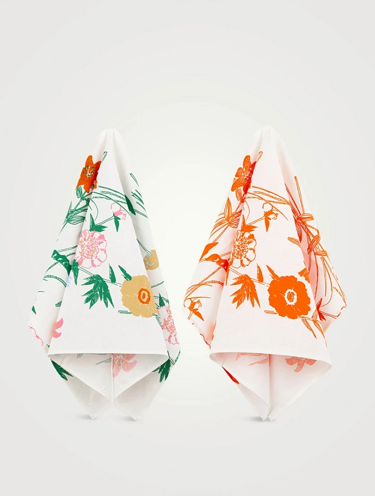 Set Of Two Puutarhakutsut Tea Towels