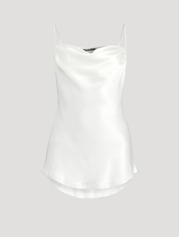 Draped Satin Cami