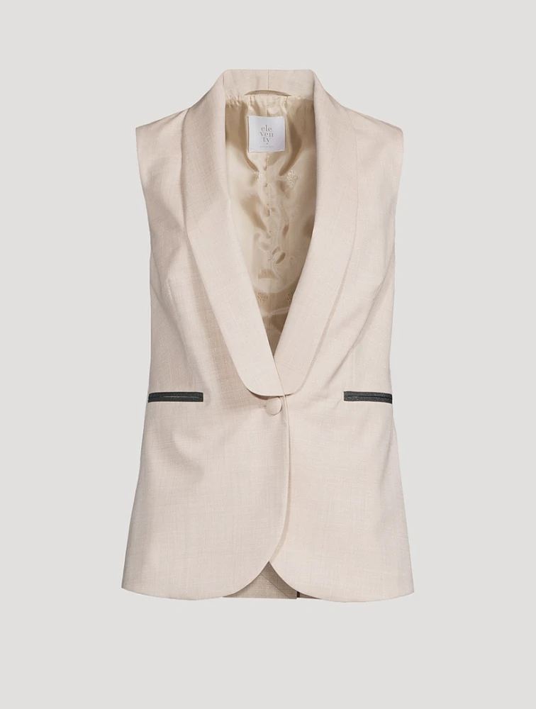 Shawl-Collar Vest