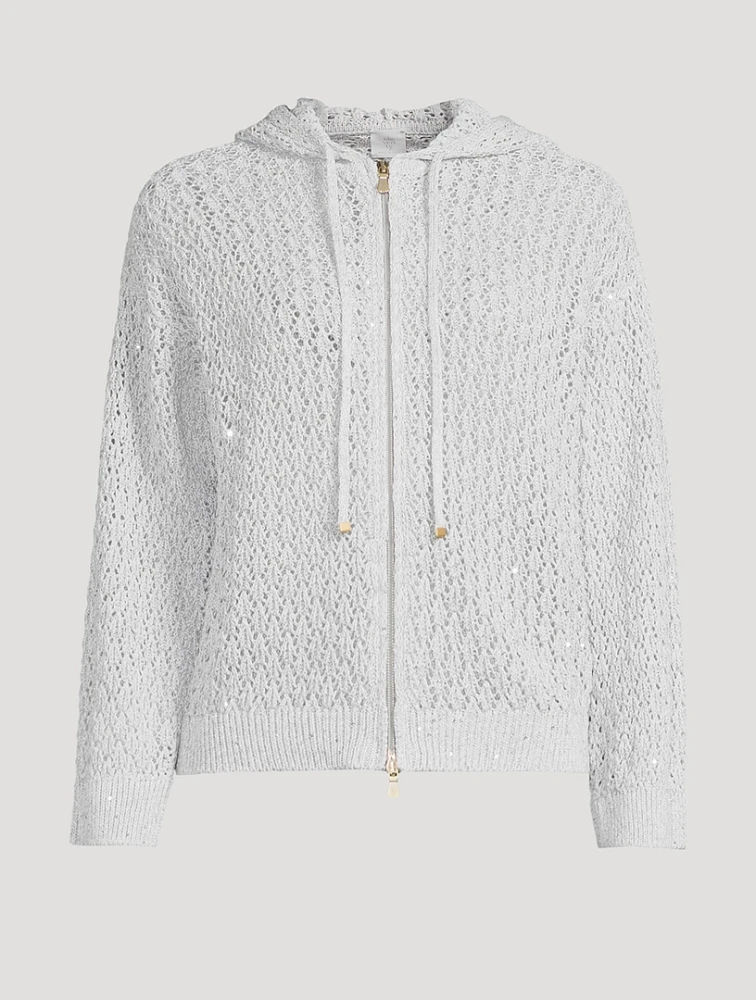 Lurex Knit Hoodie