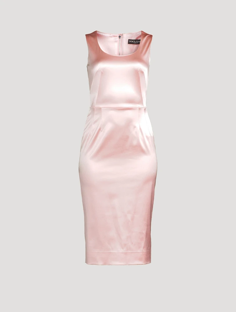 Satin Sheath Dress