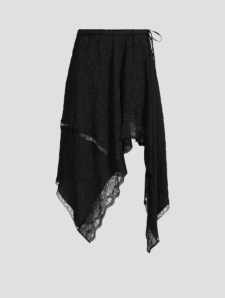 Shake Asymmetric Lace Skirt