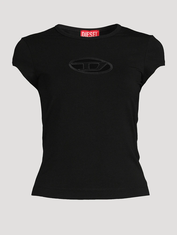 Angie Cut-Out Logo T-Shirt