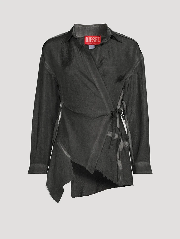 Asymmetrical Wrap Shirt