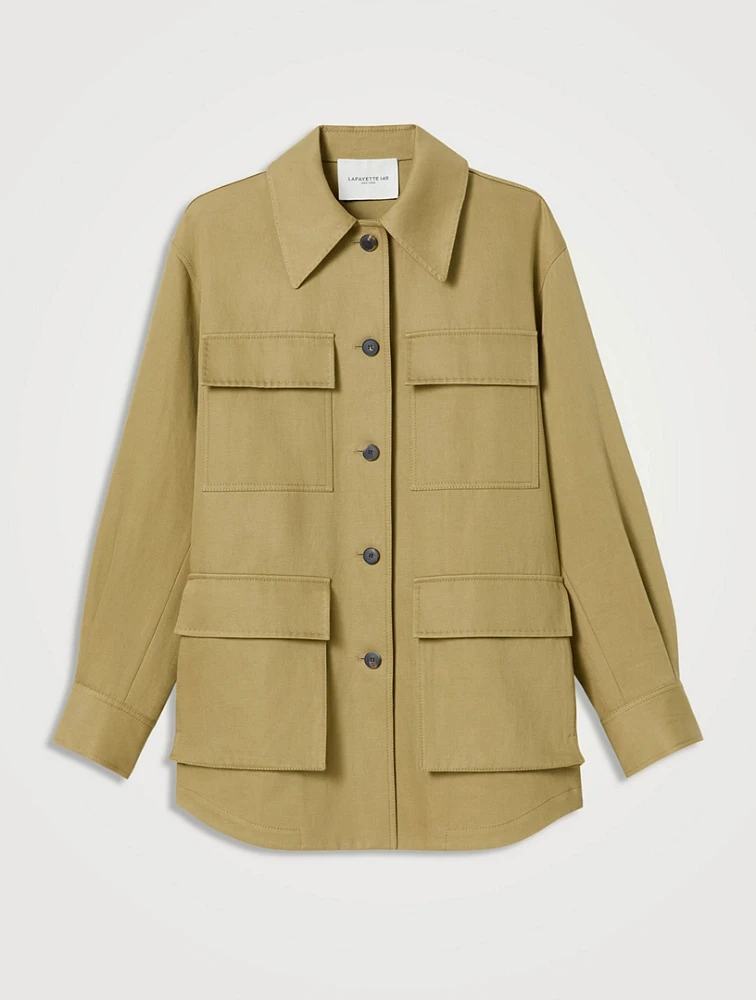 Twill Cargo Jacket