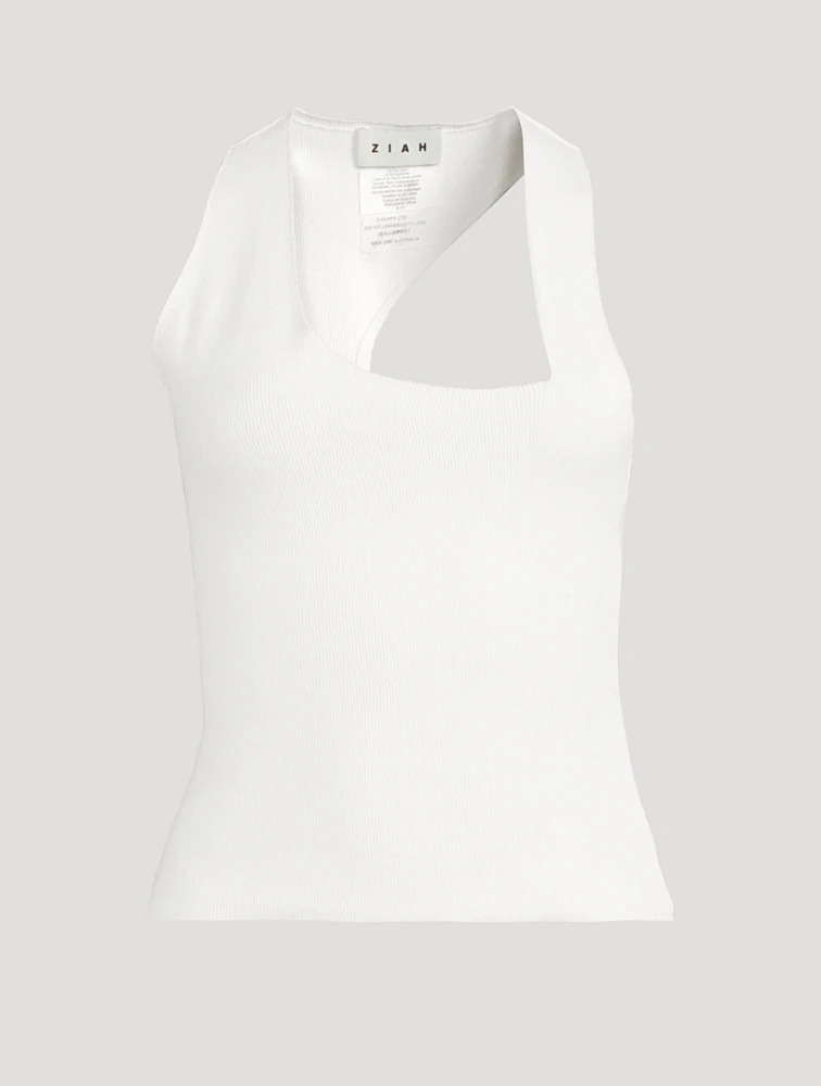Asymmetric Racerback Tank Top