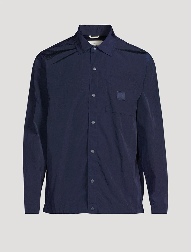 Crinkle Nylon Uniform Overshirt