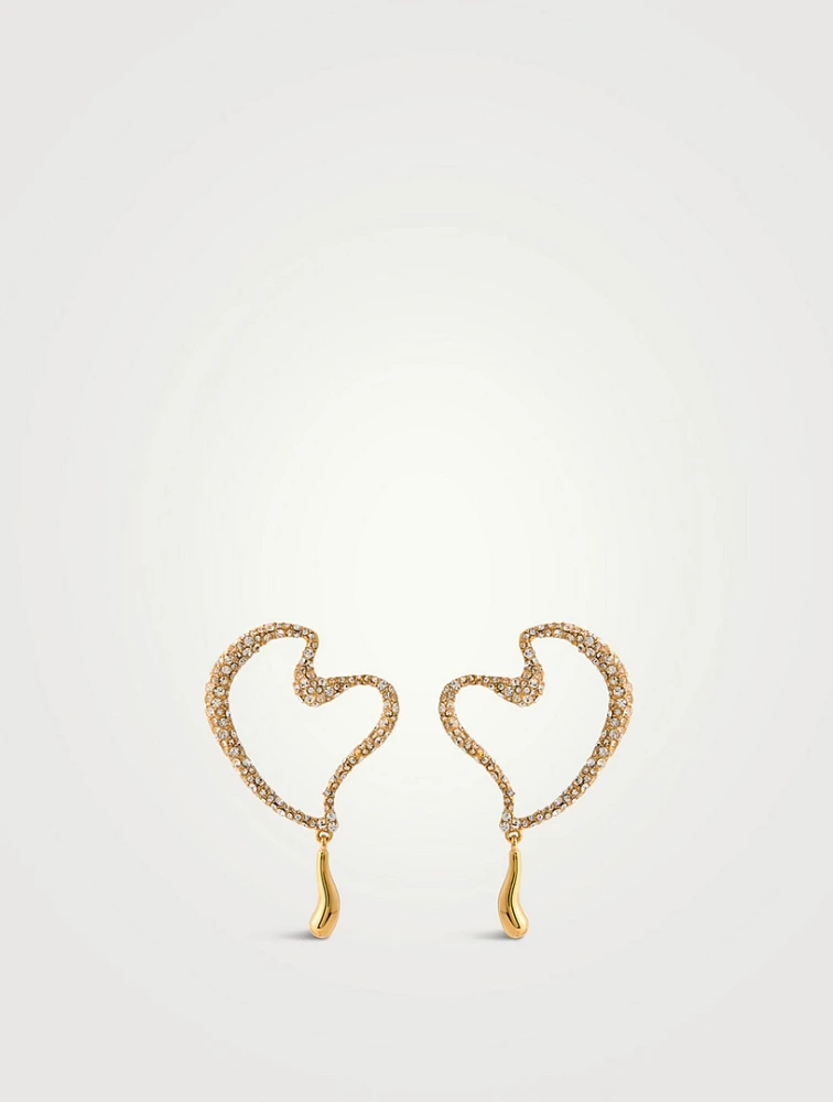 Pavé Heart Earrings