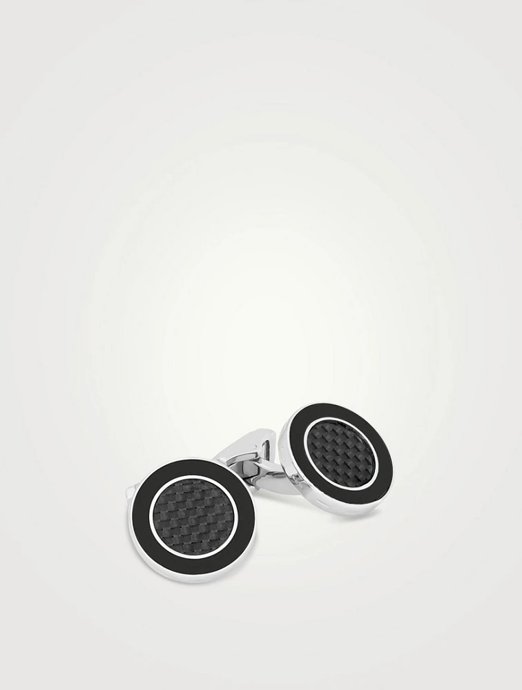 Carbon Redondo Cufflinks