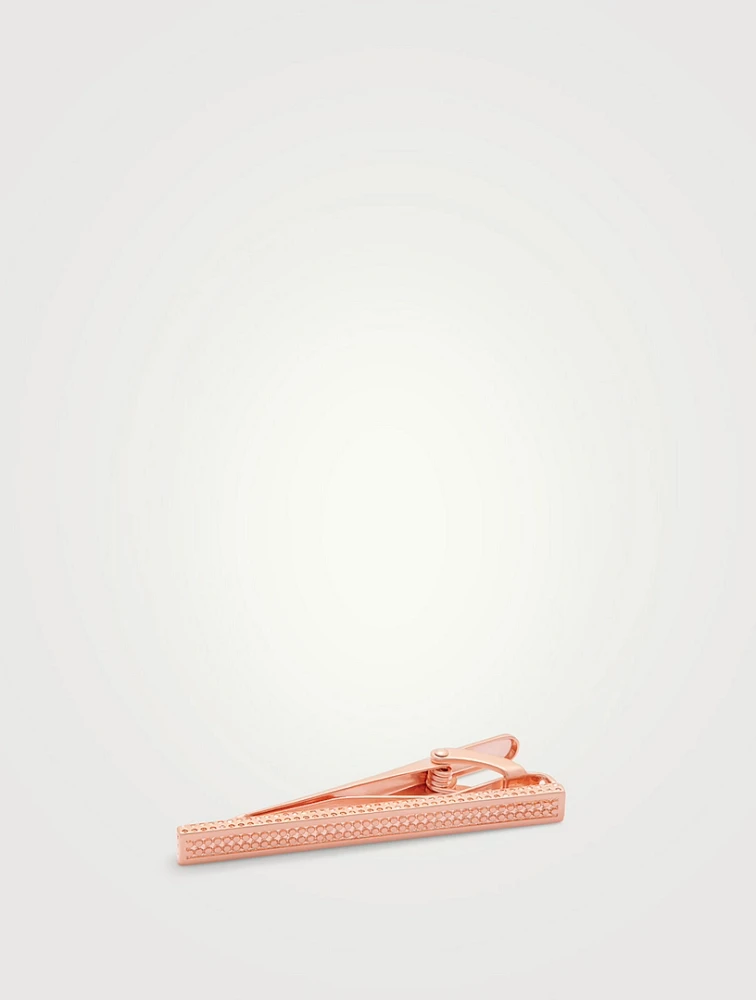 Satin Dot Tie Clip