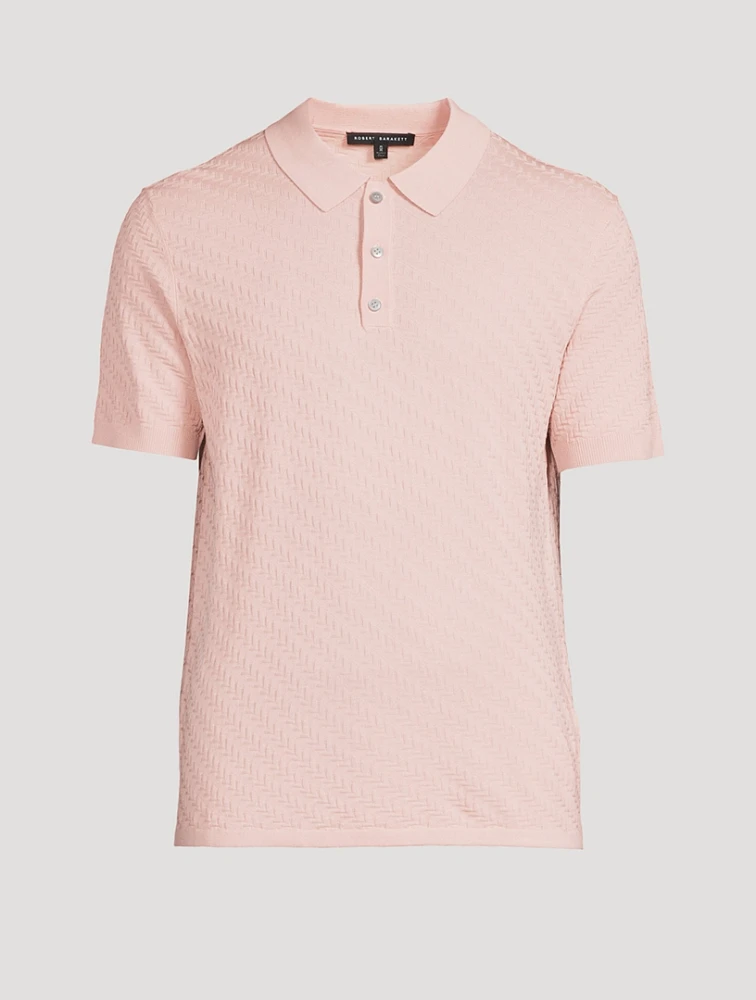 Skelling Short-Sleeve Polo Sweater