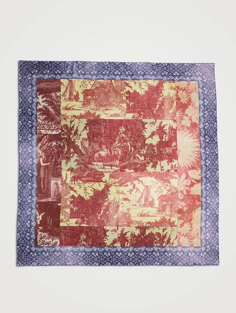 Silk Scarf In Etoile Print