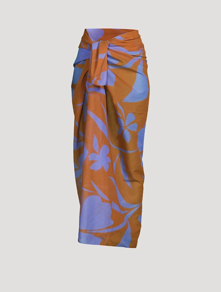 Square Sarong In Ascent Print