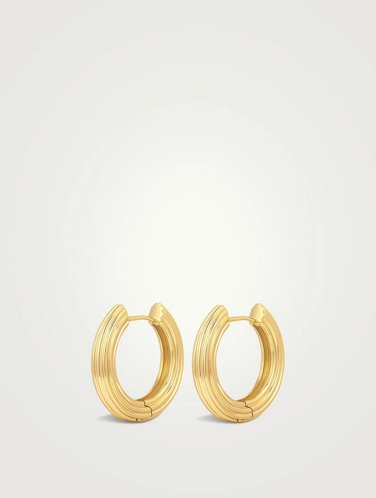 Ridged Amalfi Hoop Earrings