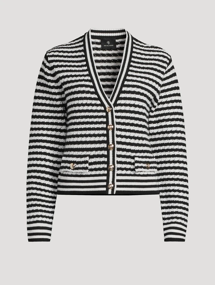 Gwen Stripe Jacquard Cardigan