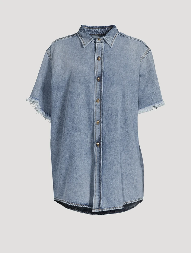 Tina Short-Sleeve Denim Shirt