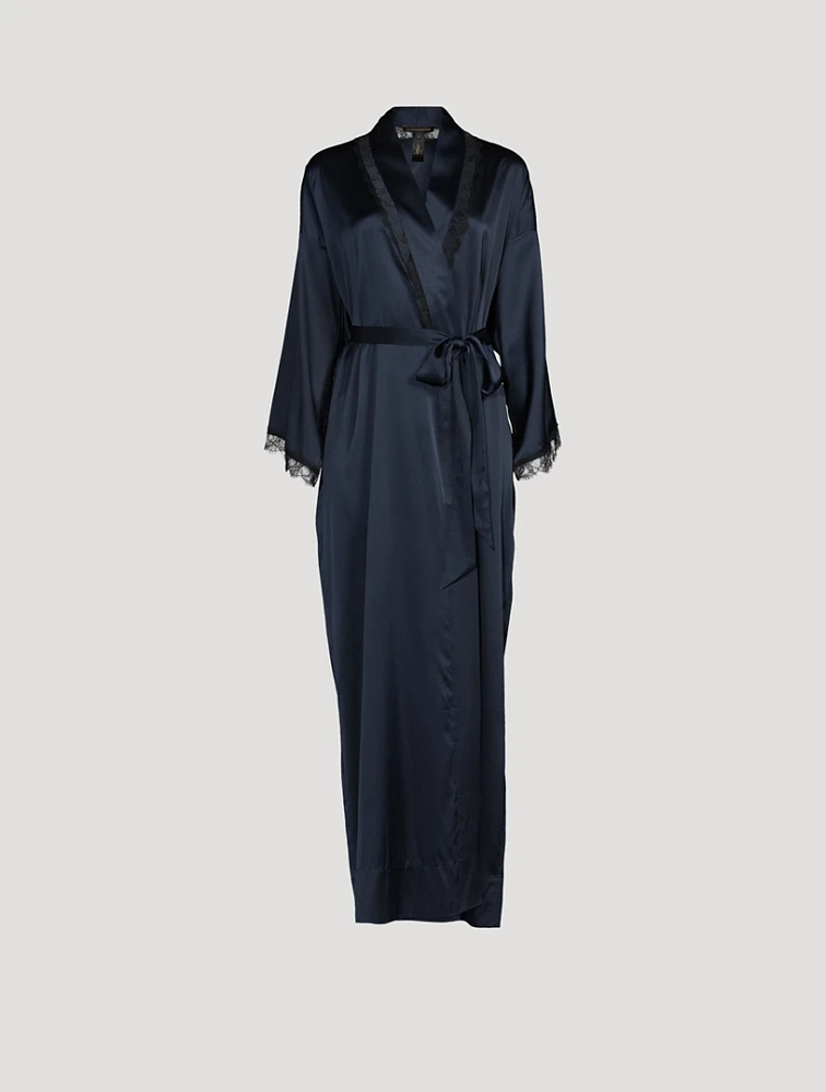 Lace Inset Robe