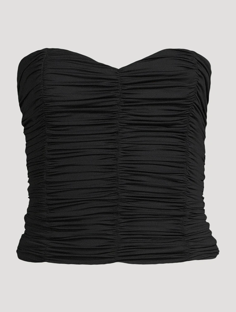 Echauffe Ruched Bustier Top