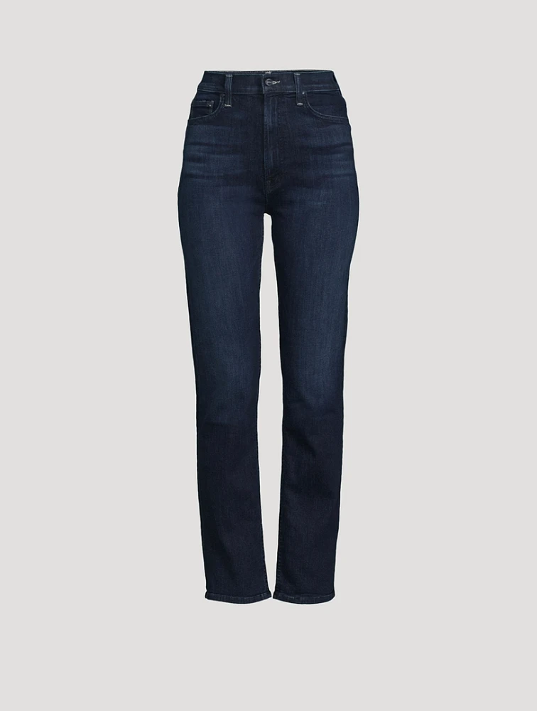 Rider Skimp High-Waisted Straight-Leg Jeans