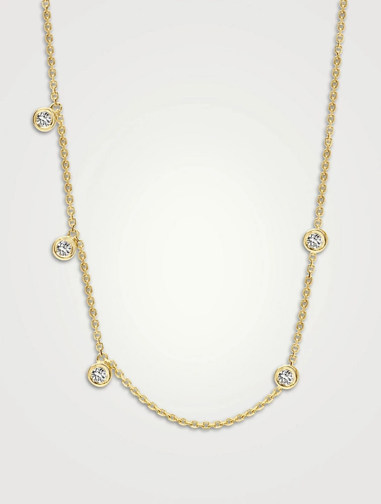 Ivy 18K Gold Station Necklace