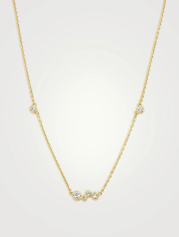 Luna 18K Gold Pendant Necklace