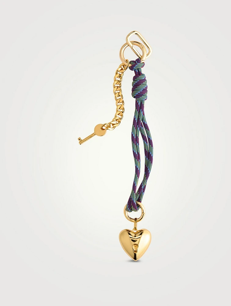 Heart-Lock Bag Charm