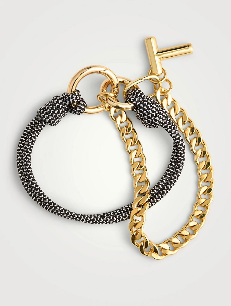 Initial T Bag Charm