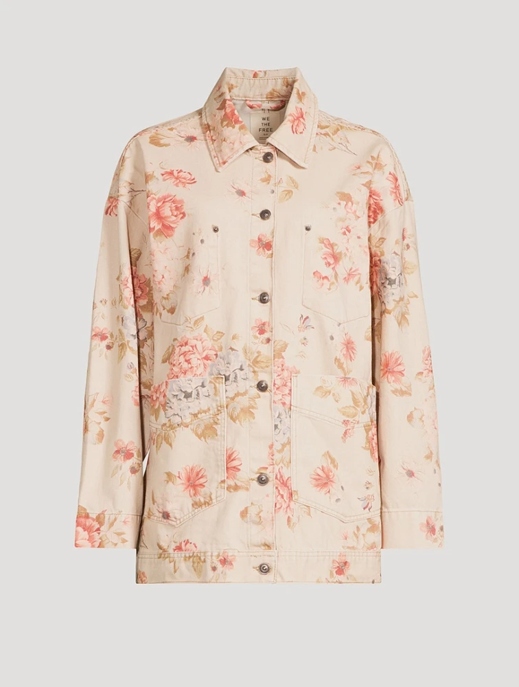 Avery Denim Jacket Floral Print