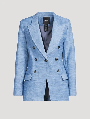 Not A Double-Breasted Blazer Stripe Print