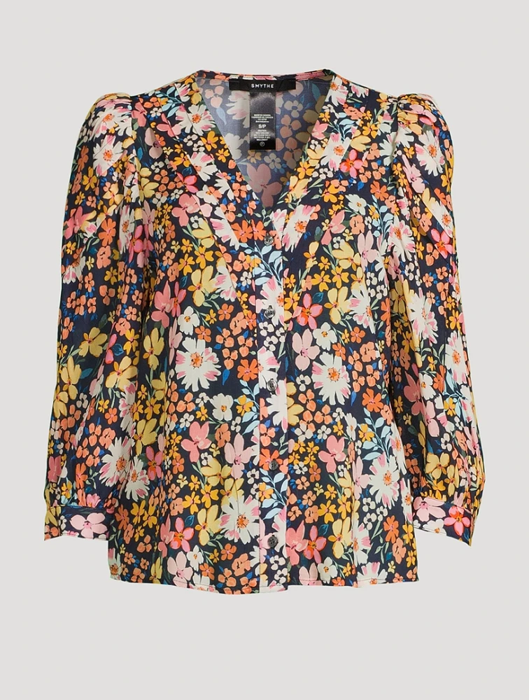 Frontier Blouse Floral Print
