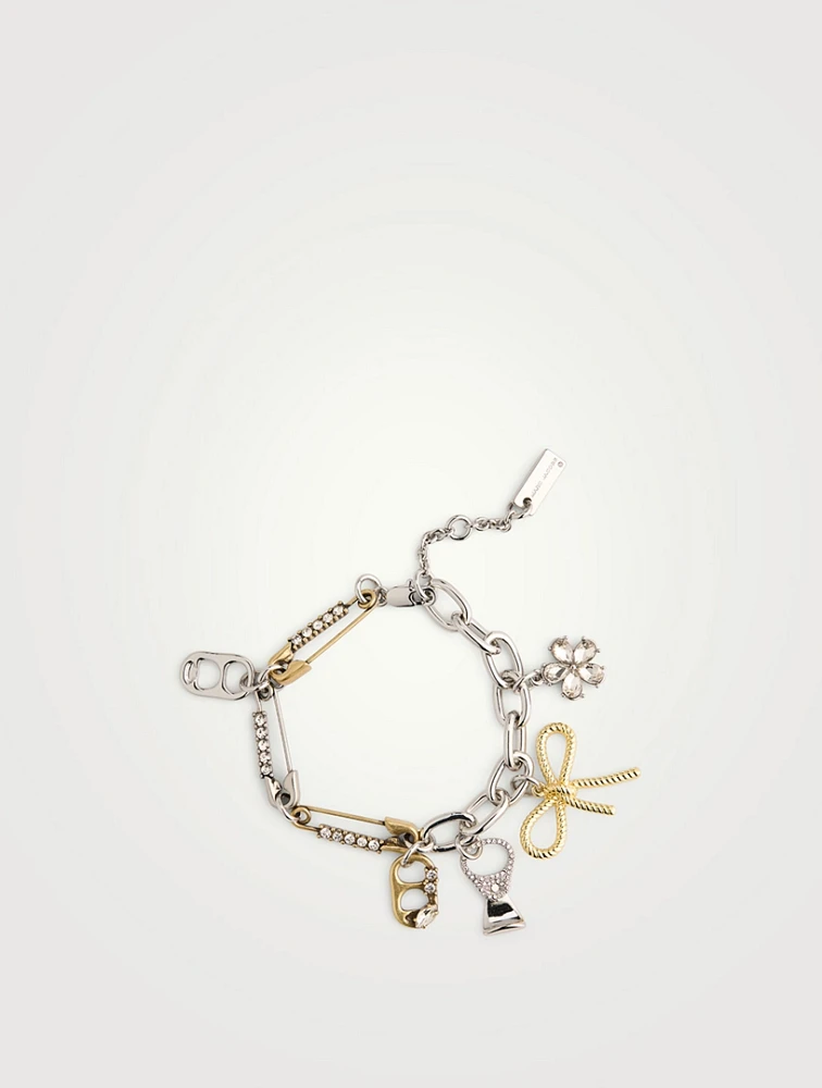 Grunge Glam Charm Bracelet
