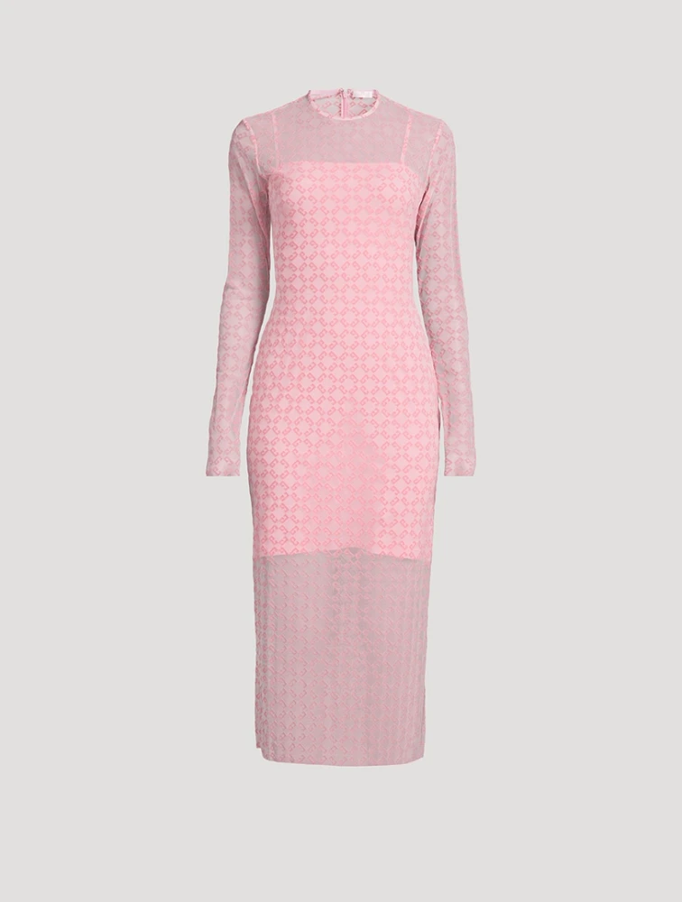 Monogram 72 Tulle Midi Dress