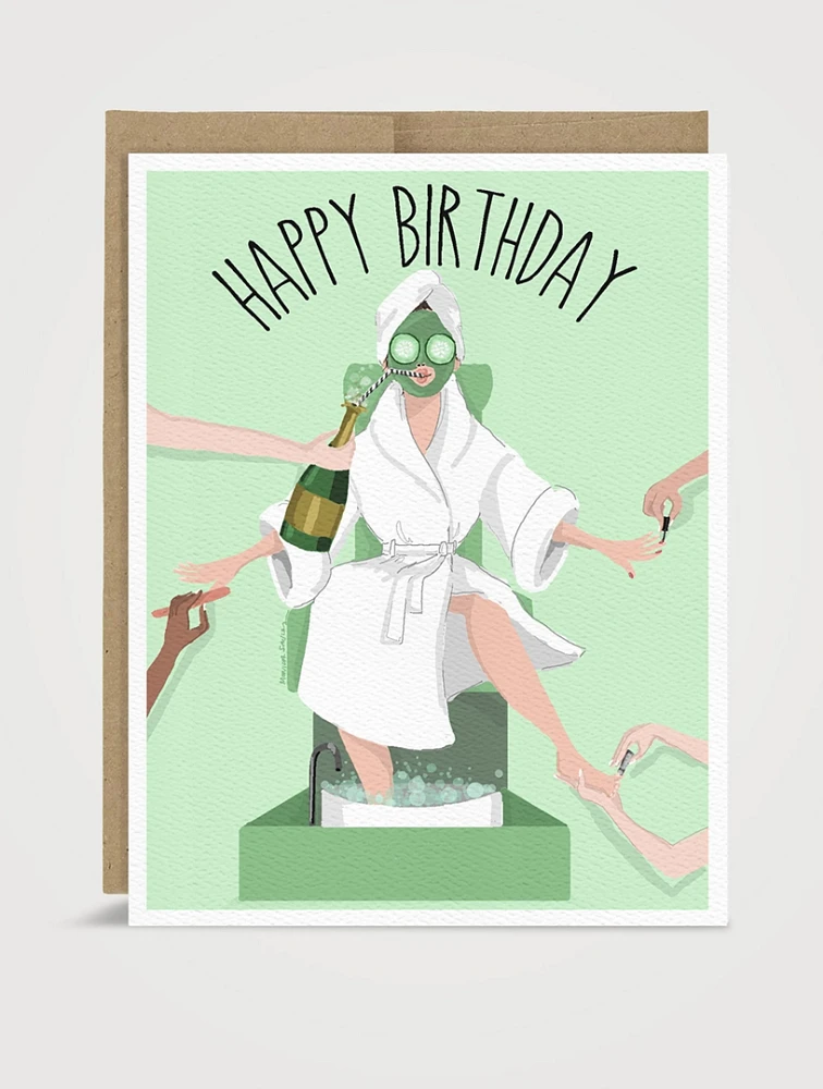 Pampered Princess Birthday Greeting Card