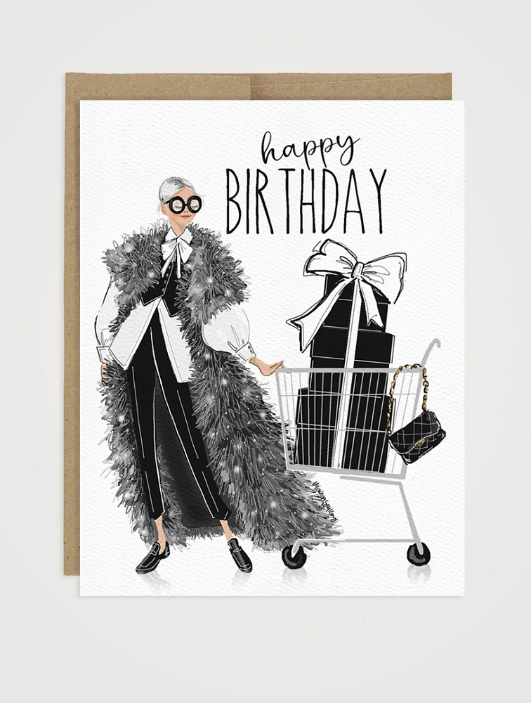 Shopping Birthday Greeting Card