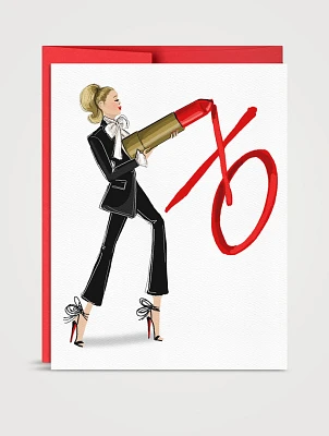 Lip Lock XO Valentine's Day Greeting Card