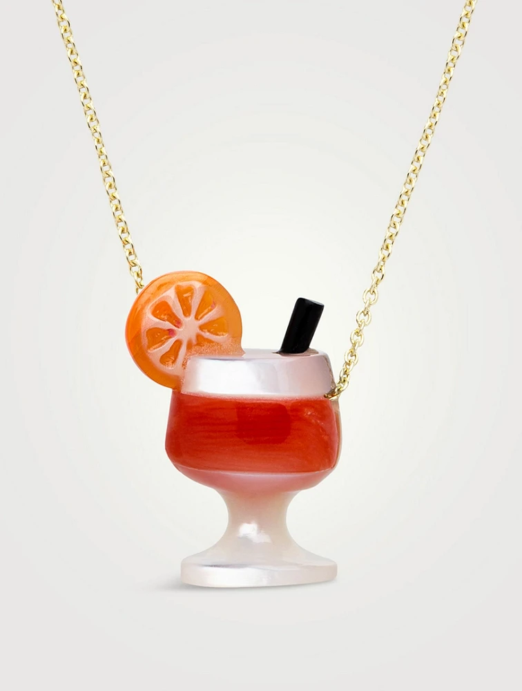 9K Gold Cocktail Necklace