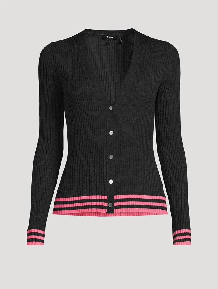 Ribbed Wool Cardigan