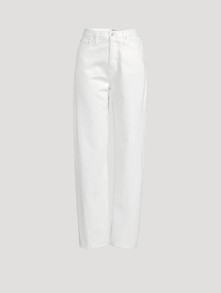 Twisted-Seam Straight Jeans