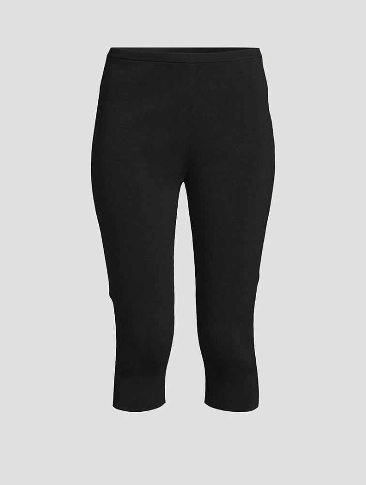 Compact Knit Capri Pants