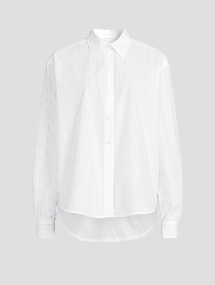 Monogram Poplin Shirt Stripe Print