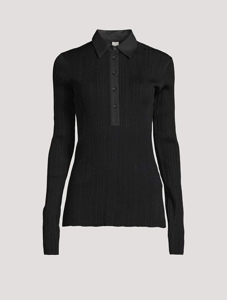 Knit Polo Shirt