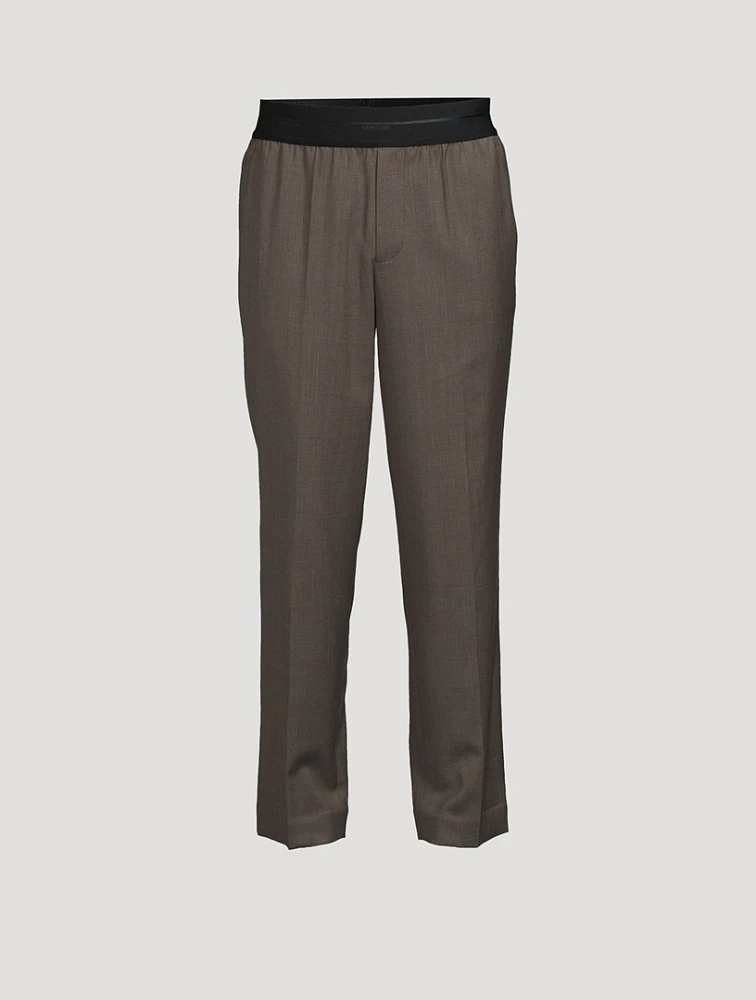 Wool Tapered Trousers