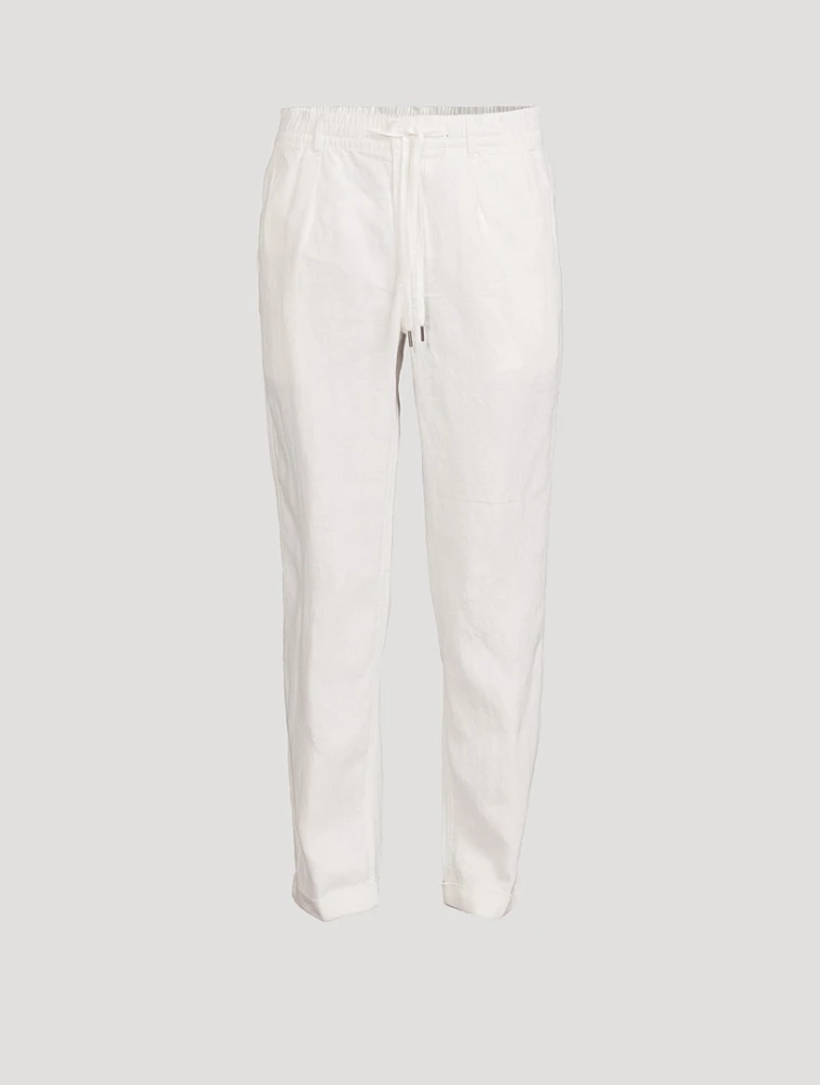 Linen Slim Tapered Pants