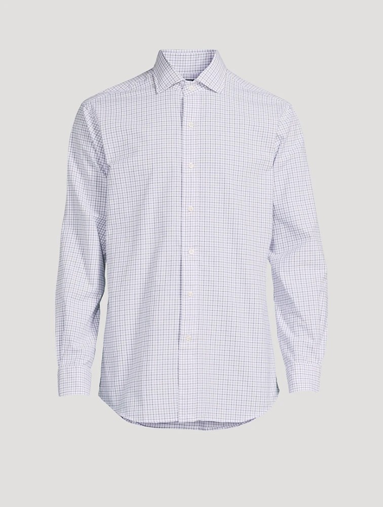 Tattersall Poplin Long-Sleeve Shirt