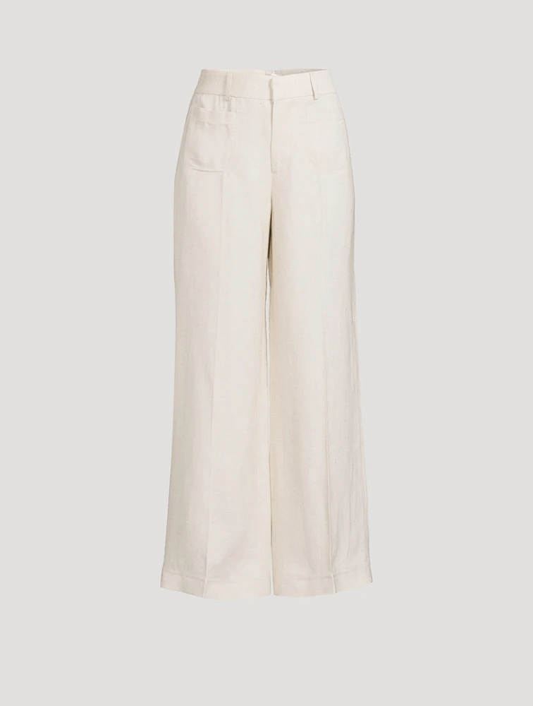 Le Slim Palazzo Wide-Leg Trousers